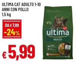 Famila Ultima cat adulto 1-10 anni con pollo offerta