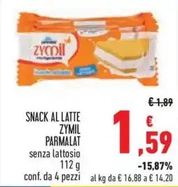Conad Snack al latte zymil PARMALAT offerta