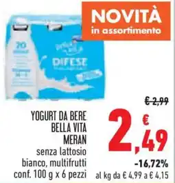 Conad Yogurt da bere bella vita MERAN offerta