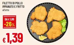 Famila Filetto di pollo impanato e fritto offerta