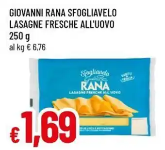 Famila Giovanni rana sfogliavelo lasagne fresche all'uovo offerta