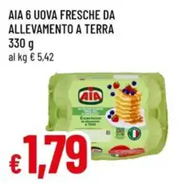 Famila Aia 6 uova fresche da allevamento a terra offerta