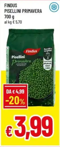 Famila Findus pisellini primavera offerta