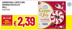 Famila Sammontana 4 coppe d'oro amarena/cioccolato offerta