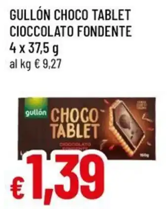Famila Gullón choco tablet cioccolato fondente offerta