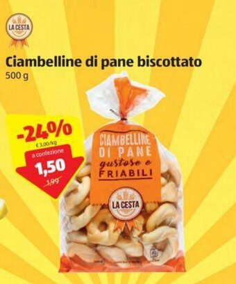 La Cesta Ciambelline di pane biscottato 500g