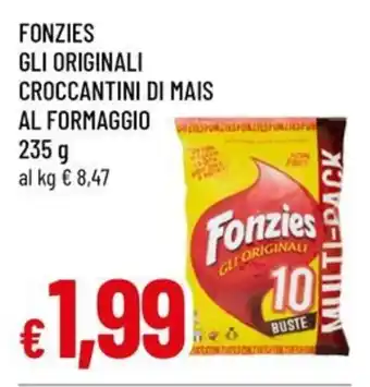 Famila Fonzies gli originali croccantini di mais al formaggio offerta