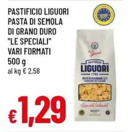 Famila Pastificio liguori pasta di semola di grano duro "le speciali" offerta