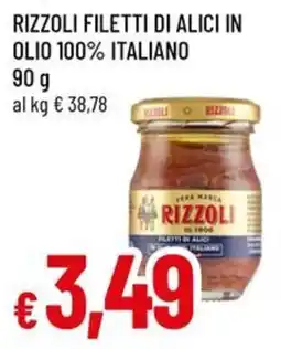 Famila Rizzoli filetti di alici in olio 100% italiano offerta