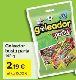 Carrefour Market Goleador busta party offerta