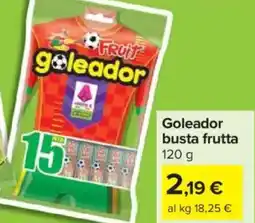 Carrefour Market Goleador busta frutta offerta