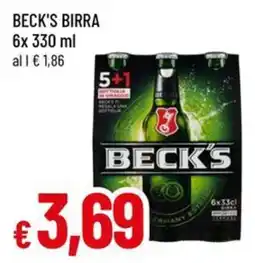 Famila Beck's birra offerta