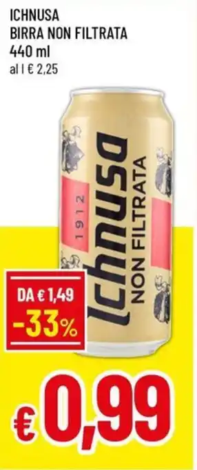 Famila Ichnusa birra non filtrata offerta