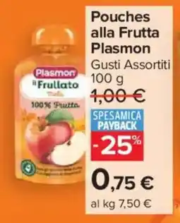 Carrefour Market Pouches alla Frutta Plasmon offerta