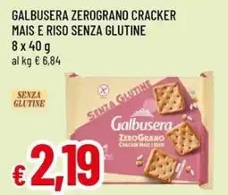 Famila Galbusera zerograno cracker mais e riso senza glutine offerta