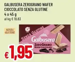 Famila Galbusera zerograno wafer cioccolato senza glutine offerta