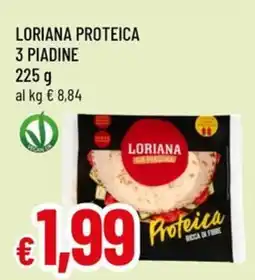 Famila Loriana proteica 3 piadine offerta