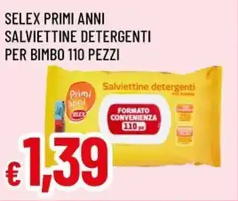 Famila Selex primi anni salviettine detergenti per bimbo offerta