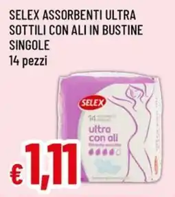 Famila Selex assorbenti ultra sottili con ali in bustine singole offerta