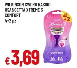 Famila Wilkinson sword rasoio usa&getta xtreme 3 comfort offerta