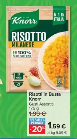Carrefour Market Risotti in Busta Knorr offerta