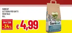 Famila Sanicat lettiera per gatti vegetale offerta