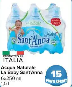 Carrefour Market Acqua Naturale La Baby Sant'Anna offerta