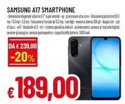 Famila SAMSUNG A17 SMARTPHONE offerta