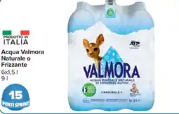 Carrefour Market Acqua Valmora Naturale o Frizzante offerta