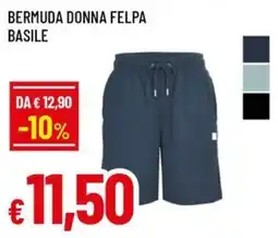 Famila Bermuda donna felpa basile offerta