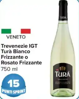 Carrefour Market Trevenezie IGT Turà Bianco Frizzante o Rosato Frizzante offerta