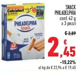 Conad Snack PHILADELPHIA offerta