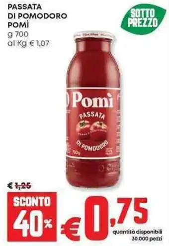 Panorama Passata di pomodoro POMÌ offerta