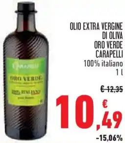 Conad Olio extra vergine di oliva oro verde CARAPELLI offerta