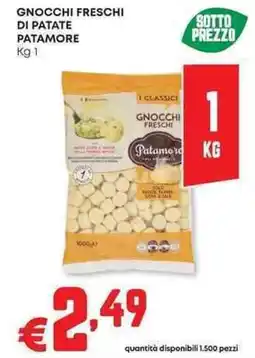 Panorama Gnocchi freschi di patate PATAMORE offerta