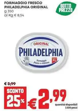 Panorama Formaggio fresco philadelphia original offerta