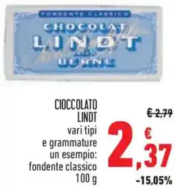 Conad Cioccolato LINDT offerta