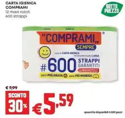 Panorama Carta igienica comprami 12 maxi rotoli offerta