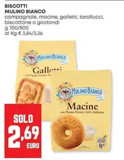 Panorama Biscotti mulino bianco campagnole, macine, galletti, tarallucci, offerta