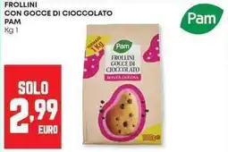 Panorama Frollini con gocce di cioccolato PAM offerta