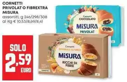 Panorama Cornetti privolat o fibrextra MISURA offerta