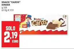 Panorama Snack "cards" KINDER offerta