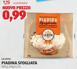 ALDI La cesta piadina sfogliata offerta