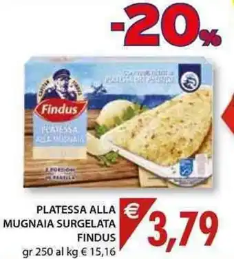 Mercatò Local Findus Platessa Alla Mugnaia Surgelata 250gr offerta