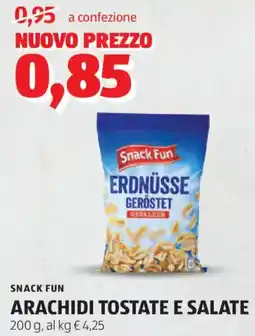 ALDI Snack fun arachidi tostate e salate offerta