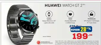 Euronics Huawei watch gt 2 3,53 cm (1.39") 46 mm amoled grigio, titanio gps (satellitare) offerta