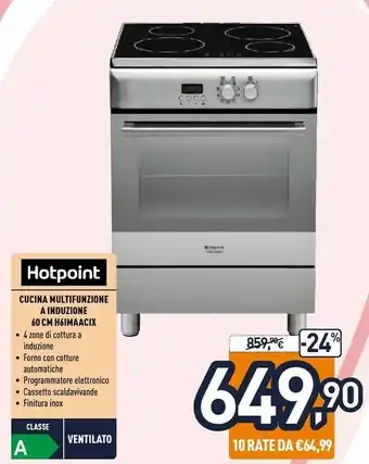 Unieuro H6imaac (x) cucina piano cottura acciaio inossidabile a offerta