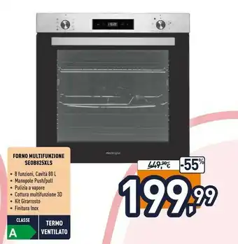 Unieuro Forno multifunzione seob825xls offerta