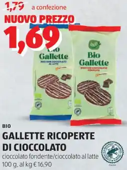 ALDI Bio gallette ricoperte di cioccolato offerta