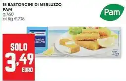 Panorama 18 bastoncini di merluzzo PAM offerta